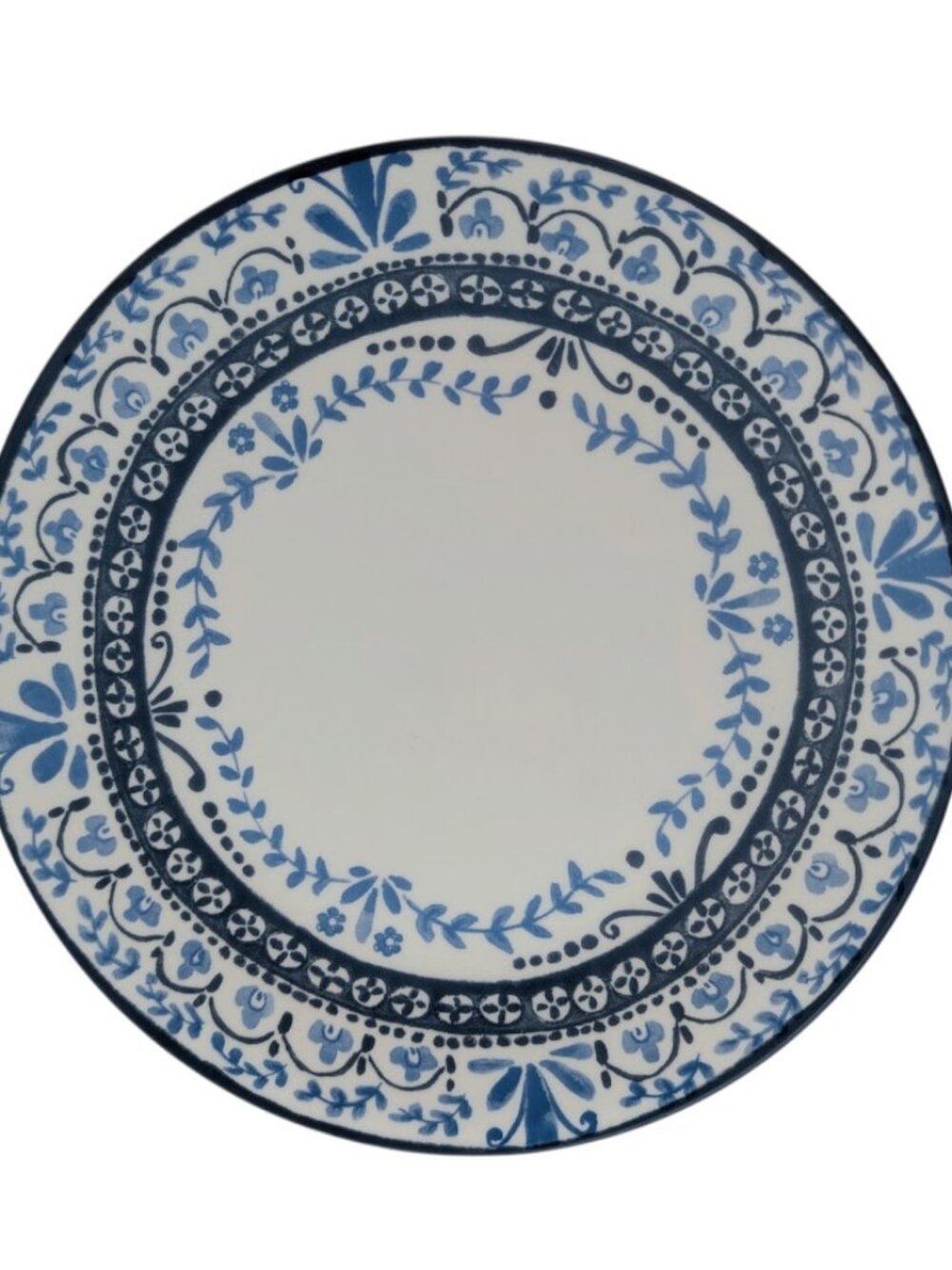 Corelle Portofino Dinner Plate Set Corning Italian Coast Blue and White 10 1/8"